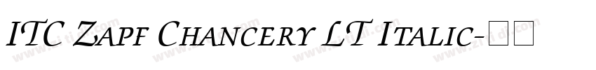 ITC Zapf Chancery LT Italic字体转换